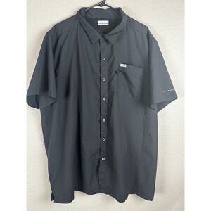 Columbia PFG Black Omni Shade Short Sleeve Vented Shirt Men's 3XT
